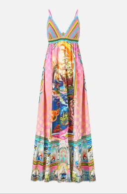 Camilla Bralette Detail Dress in Salty Splendour size L/AU 12 for rent on The Volte - image 6