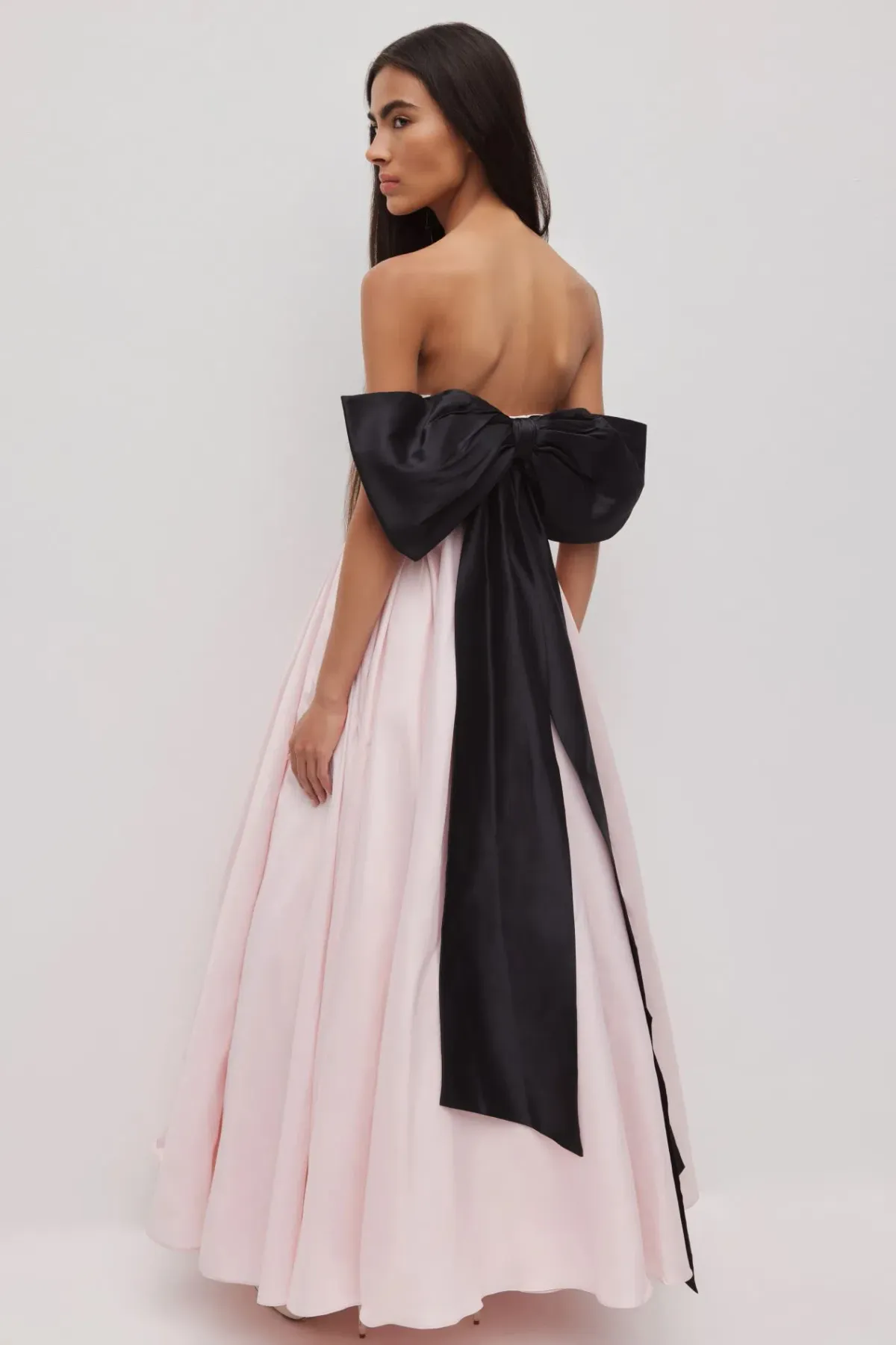 Aje Thea Gown in Pink Tint Black Size 10 - Image 1