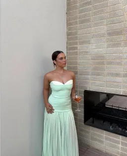 She is Olla Nicollette Gown Mint size 8  for rent on The Volte - image 1