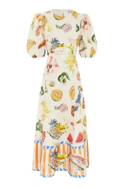 Alemais Theo Midi Dress Multi Size 8 AU for rent on The Volte - image 19