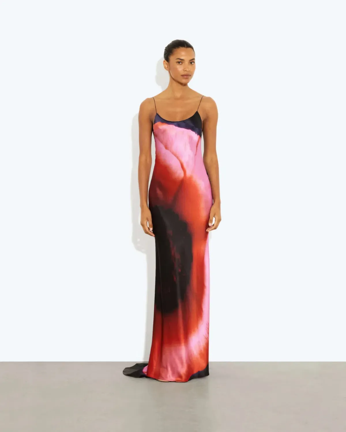 Solaris Dress Red Floral - Image 1