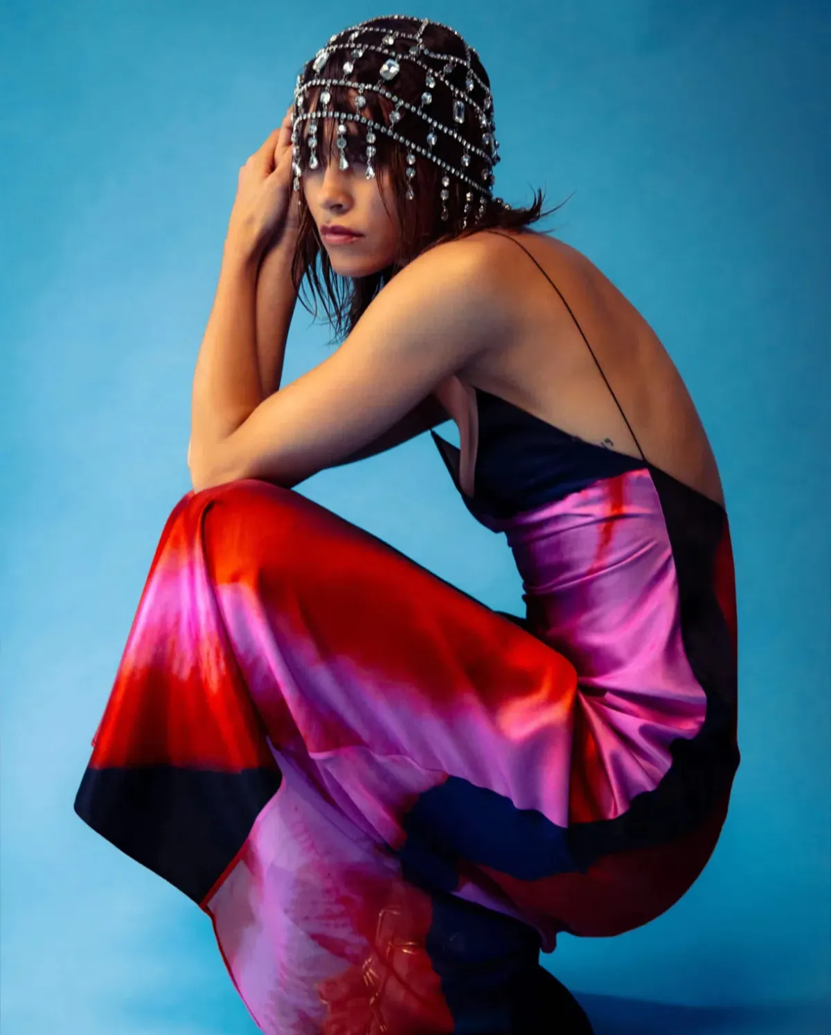 Solaris Dress Red Floral - Image 3