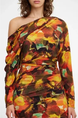 Acler Burford Midi Dress Print Size 8 for rent on The Volte - image 5