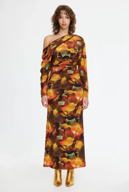 Acler Burford Midi Dress Print Size 10 for rent on The Volte - image 4