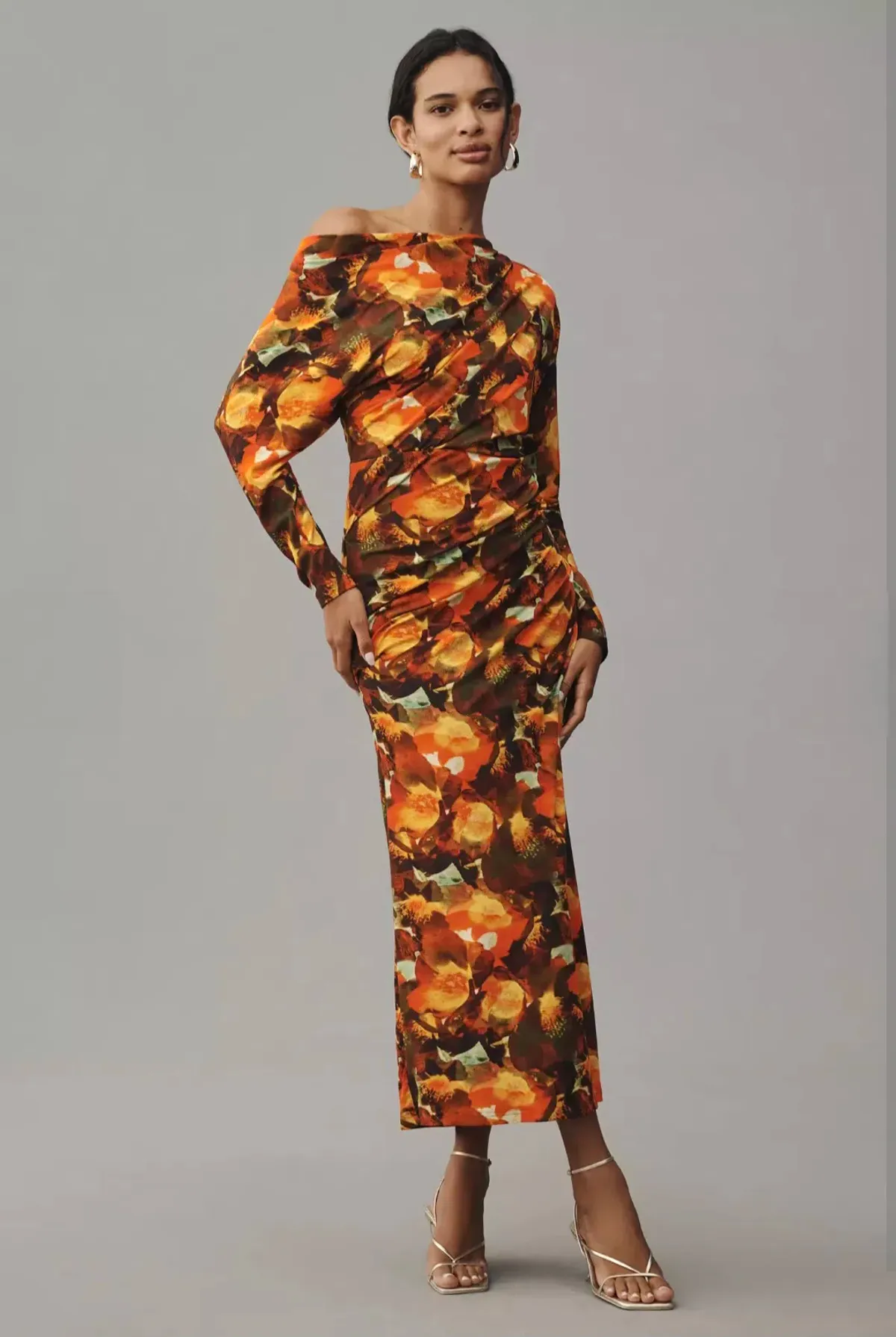 Acler Burford Midi Dress Print Size 10 - Image 1