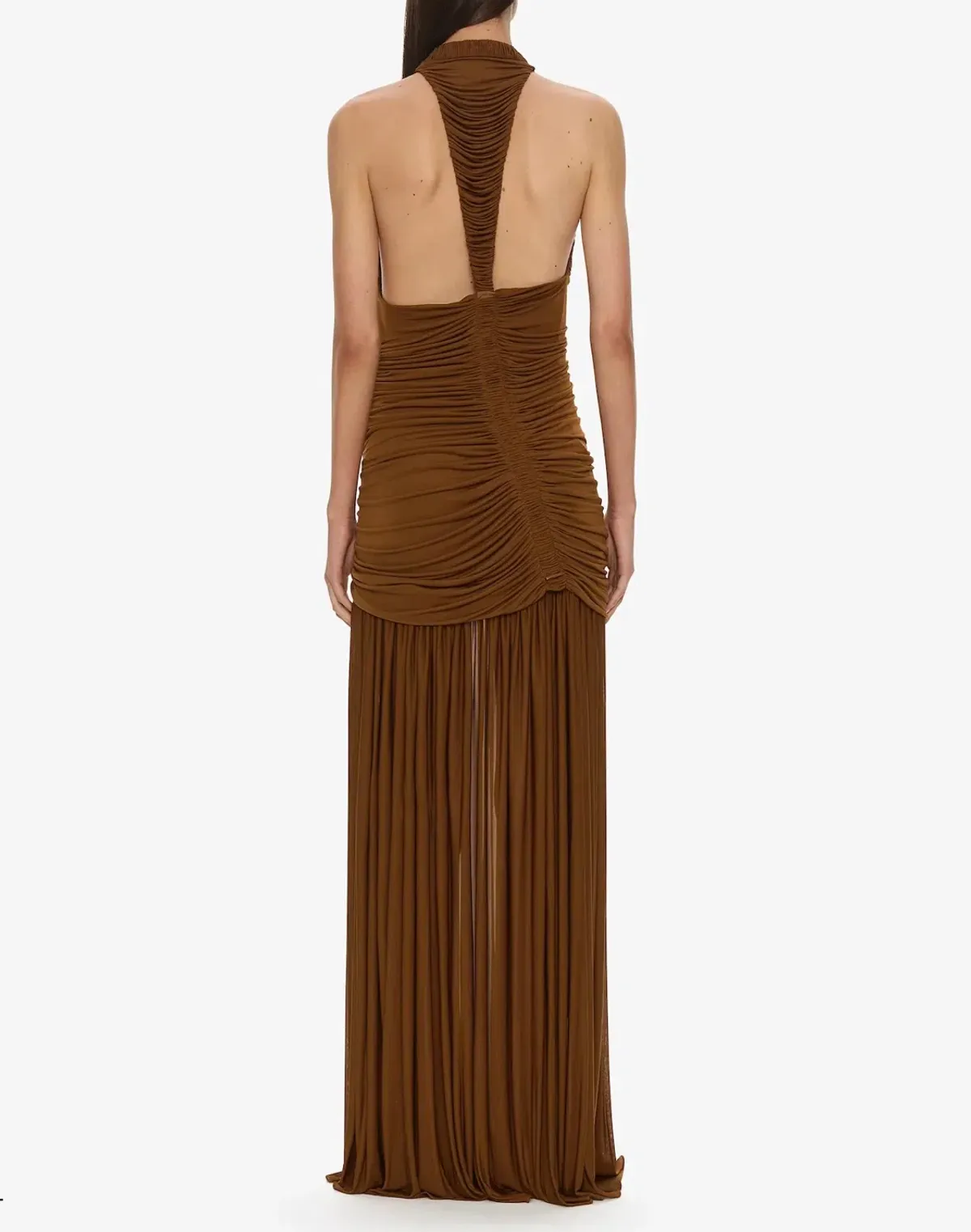 Christopher Esber Orion Gown in Russet Brown AU 6 - Image 2
