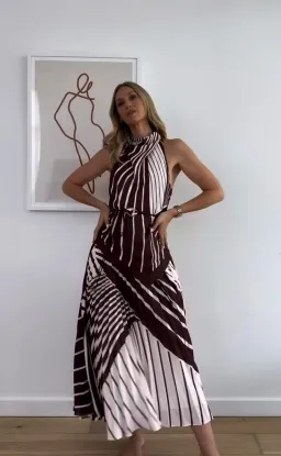 SHEIKE Montmartre Stripe Maxi Dress Size 12 for rent on The Volte - image 7
