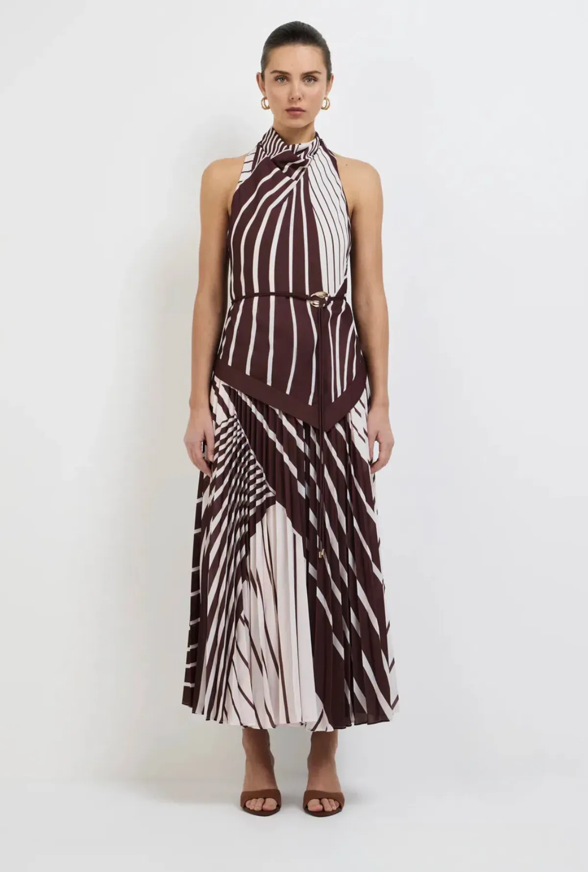 SHEIKE Montmartre Stripe Maxi Dress Size 14 - Image 1