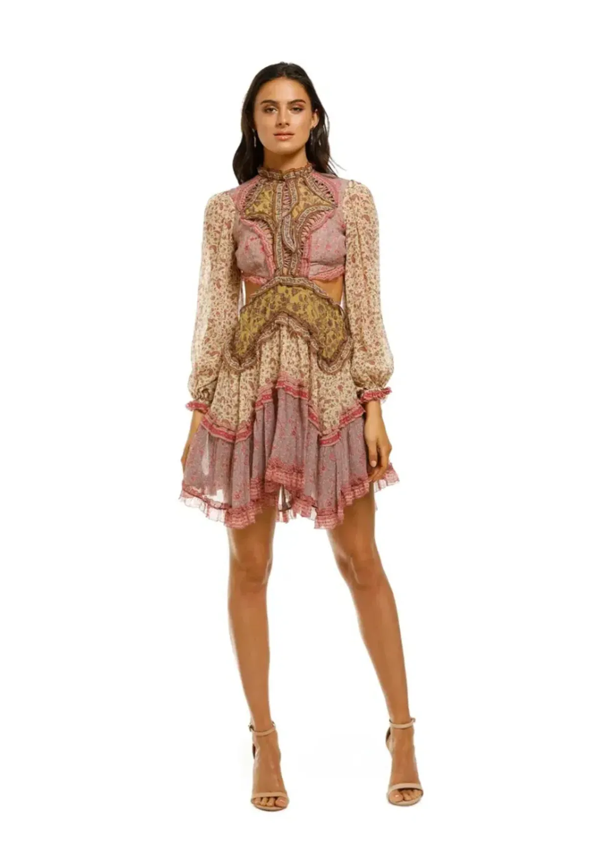 ZIMMERMANN Juniper Cut Out Floating Dress Spliced 3/AU14 - Image 1