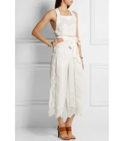 Zimmermann Empire Jumpsuit White Lace Size 0 / AU 6 / XS for rent on The Volte - image 2