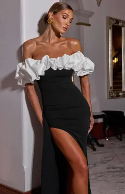 BabyBoo Elsie Maxi Dress - Black/White for rent on The Volte - image 2