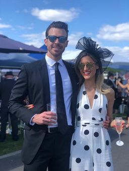 Bec & Bridge Mamita Silk Halter Jumpsuit White/Black Size 6 for rent on The Volte - image 6