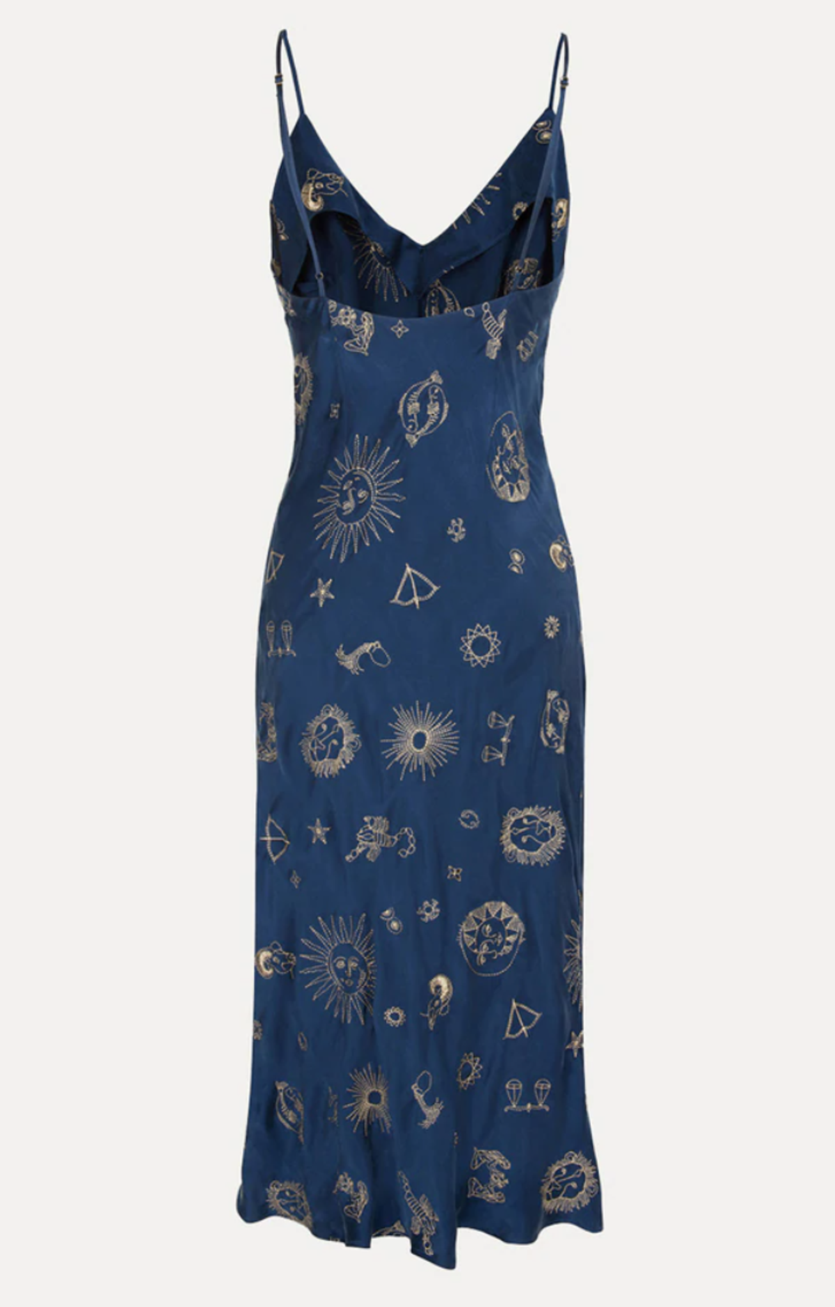 Realisation Par The 1996 Zodiac  Silk Slip Dress Blue Size 6 - Image 4