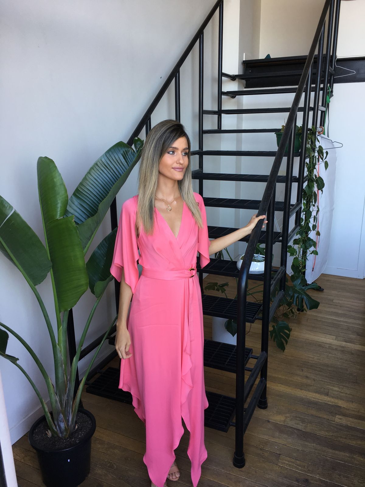 Manning Cartell Wrap Dress Tickled Pink Size 6 - Image 3