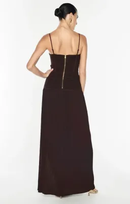 Manning Cartell Double Time Pleat Dress Dark Chocolate Size 6 for rent on The Volte - image 2