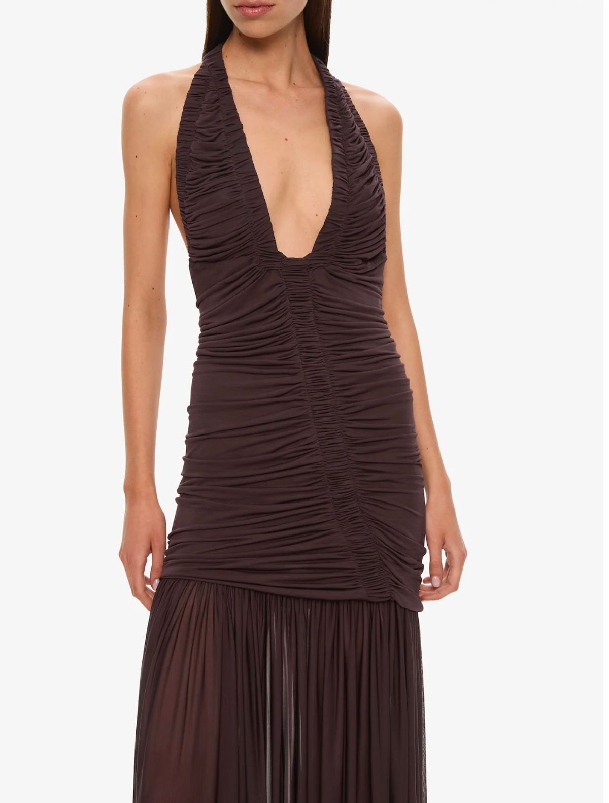 Christopher Esber Orion Gown in Malbec Size 8 - Image 3