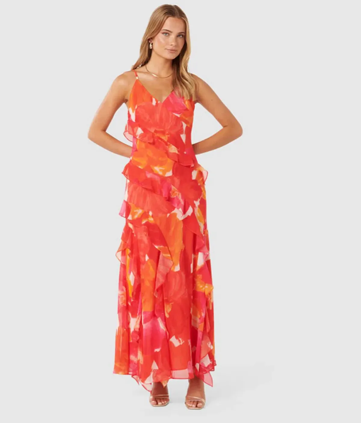 Poppy Ruffle Gown - Size AU 8 - Image 2