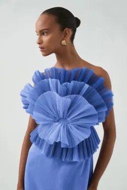 Aje Kira Midi / Ocean Wave Blue / Size 8 for rent on The Volte - image 4