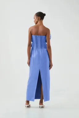 Aje Kira Midi / Ocean Wave Blue / Size 8 for rent on The Volte - image 3