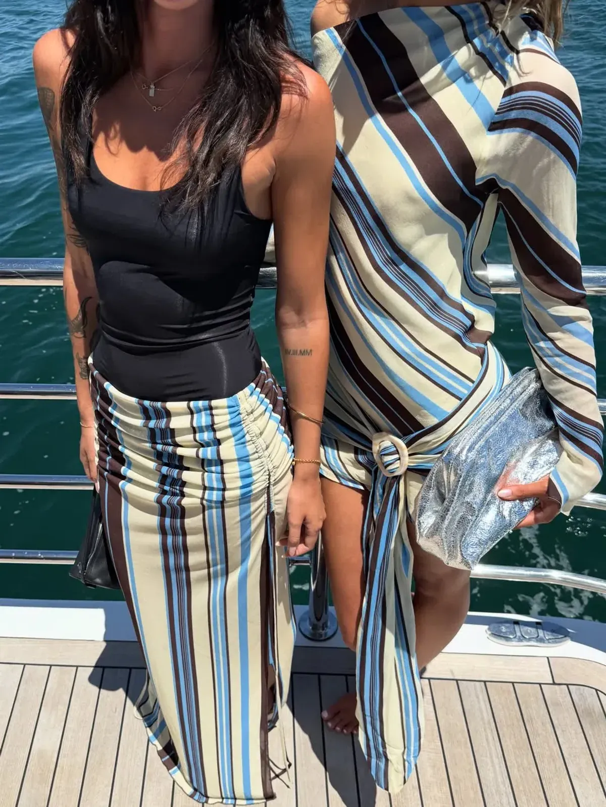 Benni Ayla Maxi and Addison Bodysuit in Ocean - Image 1