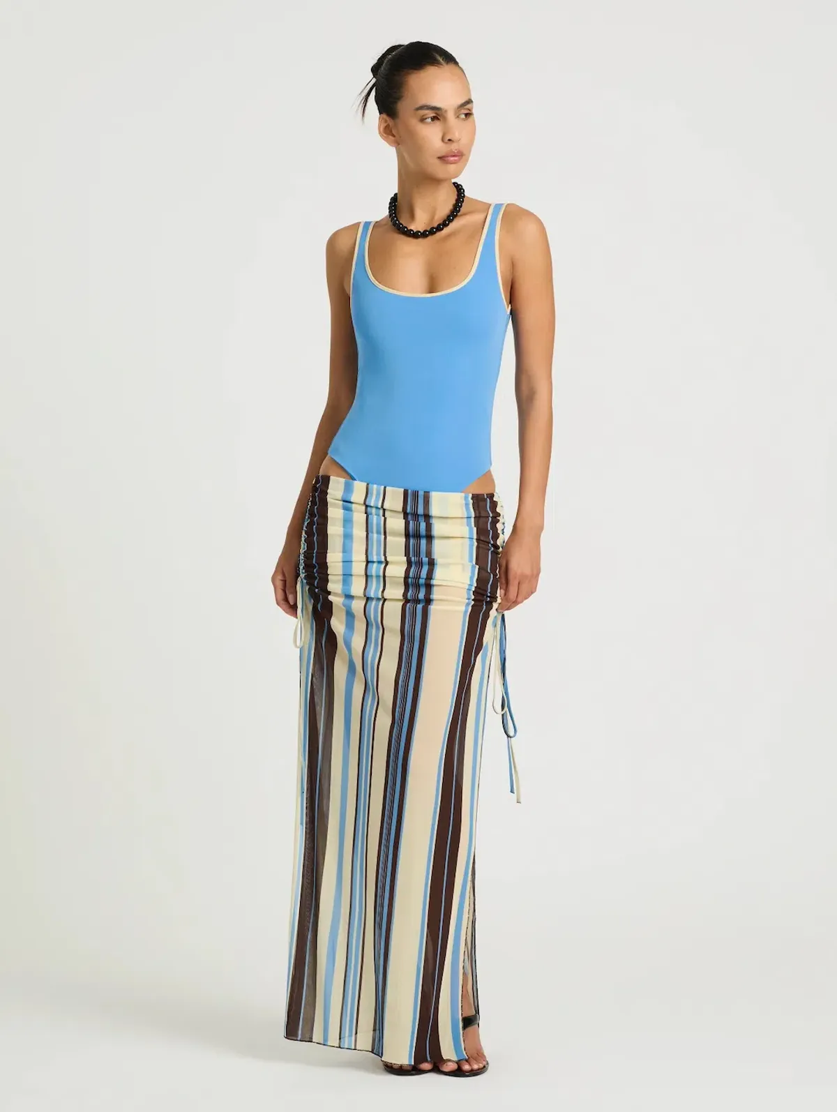 Benni Ayla Maxi and Addison Bodysuit in Ocean - Image 2