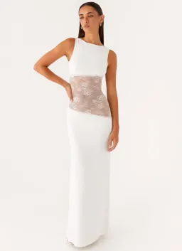 Lucinda Maxi Dress - White for rent on The Volte - image 1