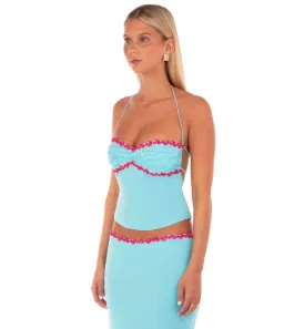 I am delilah, Jemima Halter, Sapphire, blue, size 8  for rent on The Volte - image 2