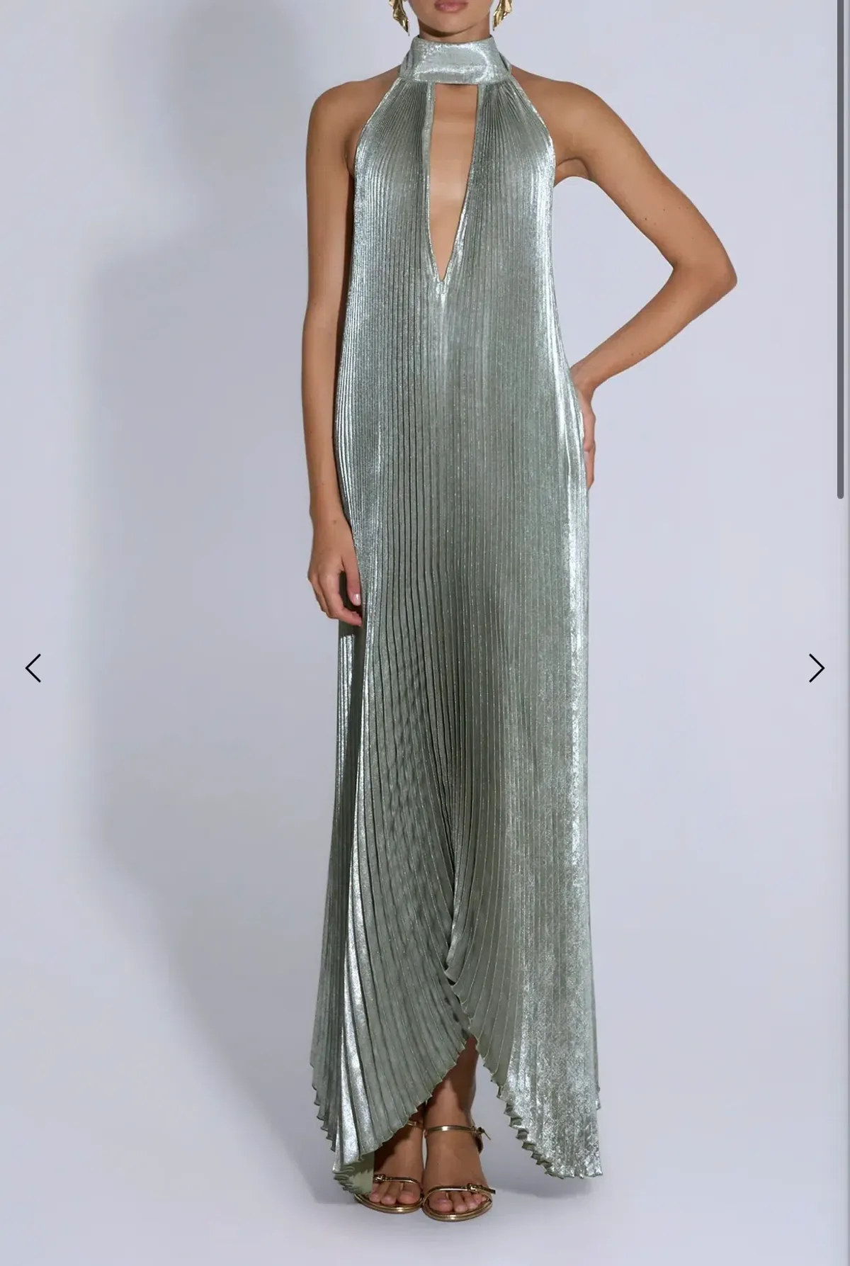 Lidee Opera Gown- Sage Shimmer  - Image 2