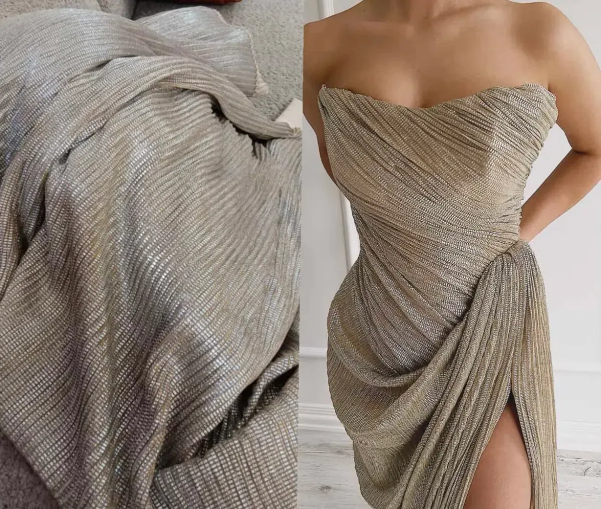 Atele Ankand Gold Dress  - Image 2