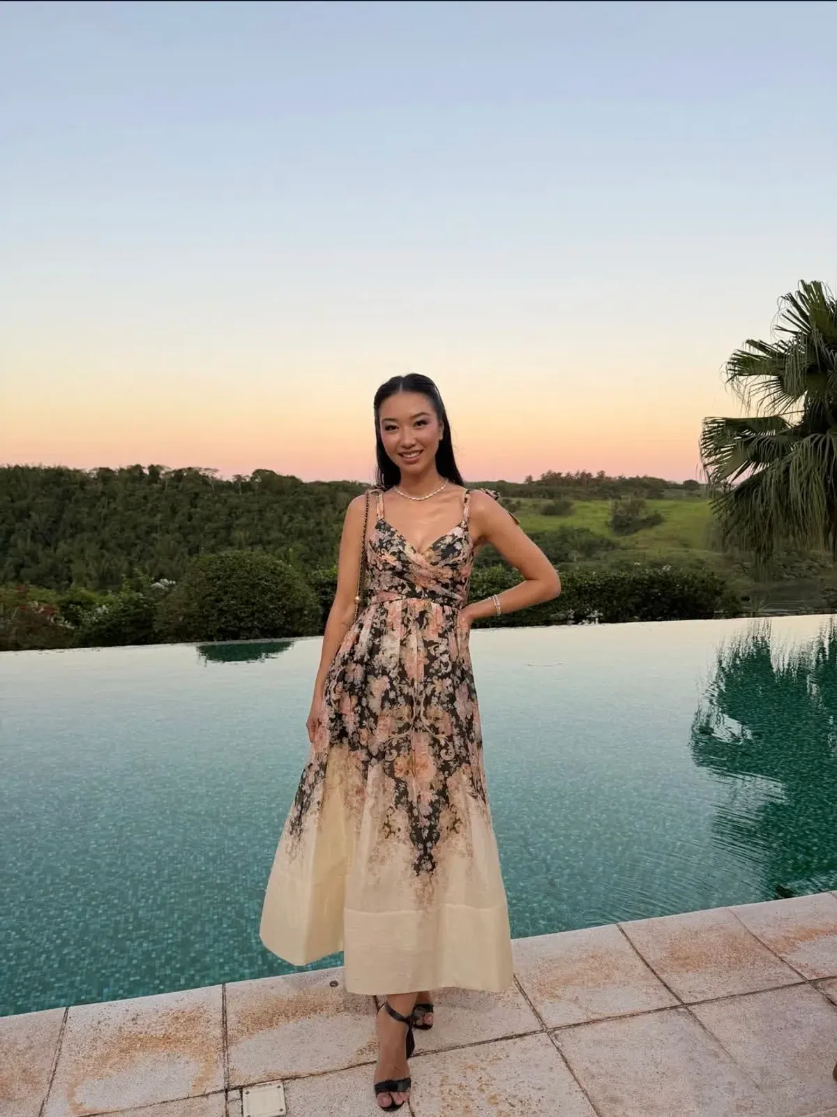 Zimmermann Illustration Midi Dress Tea Rococo Floral Size 3/AU14 - Image 7