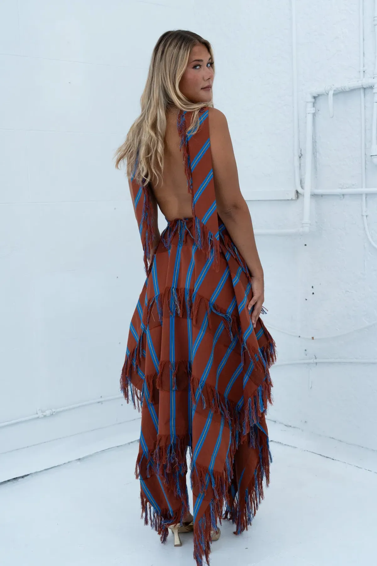 Alemais Noura Fringe Midi Dress- 6 - Image 3