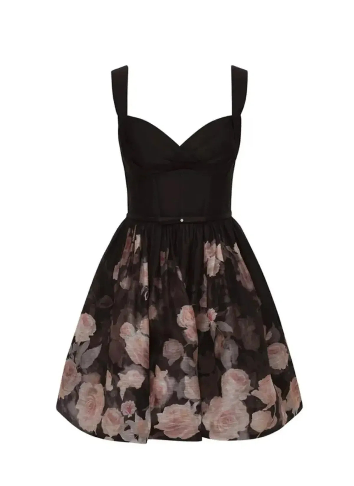 Zimmermann Crush Picnic Mini Dress Black Floral 4/AU16 - Image 5