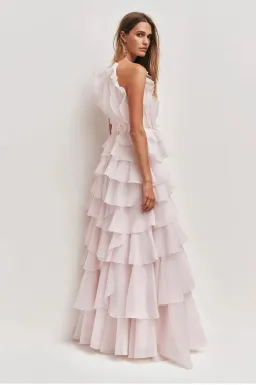 Aje Cleo Gown in Pastel Pink Size 10 for rent on The Volte - image 3