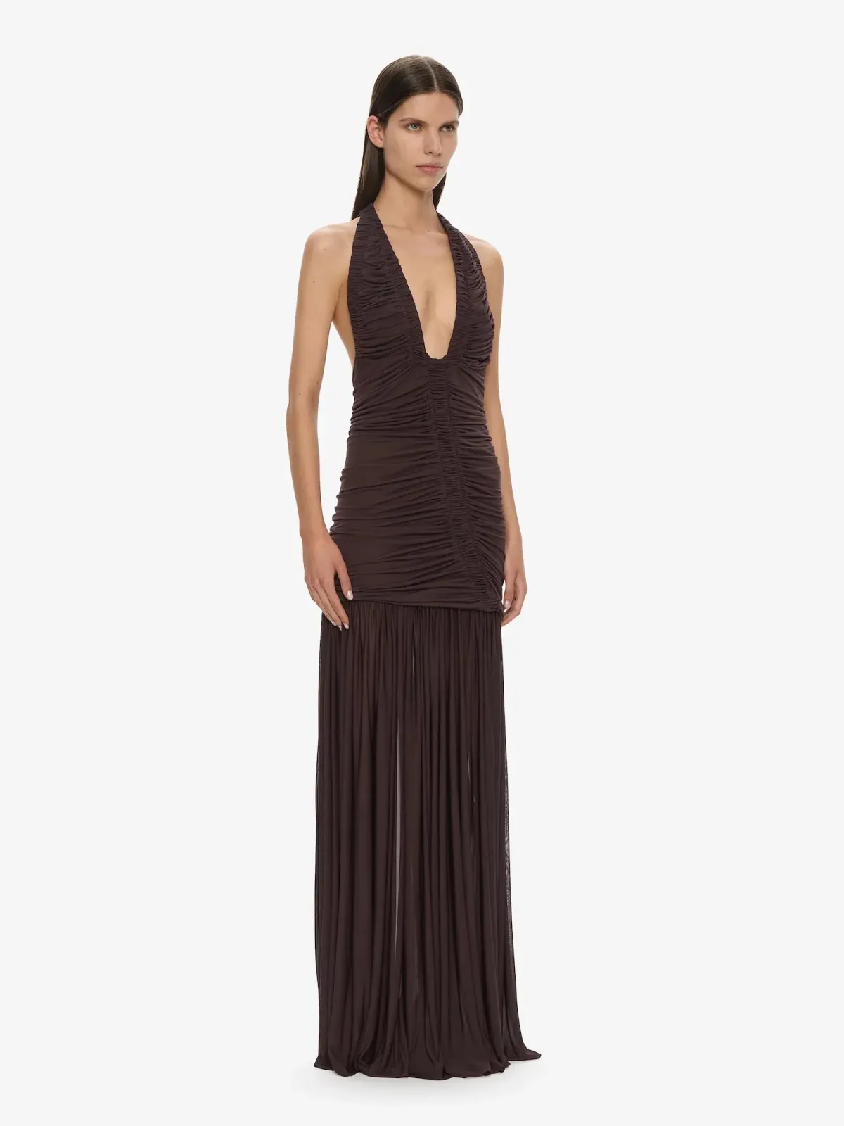 Christopher Esber Orion Gown in Malbec - Chocolate Size AU 6 - Image 9