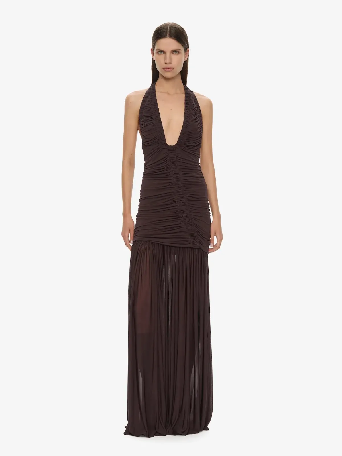 Christopher Esber Orion Gown in Malbec - Chocolate Size AU 10 - Image 7