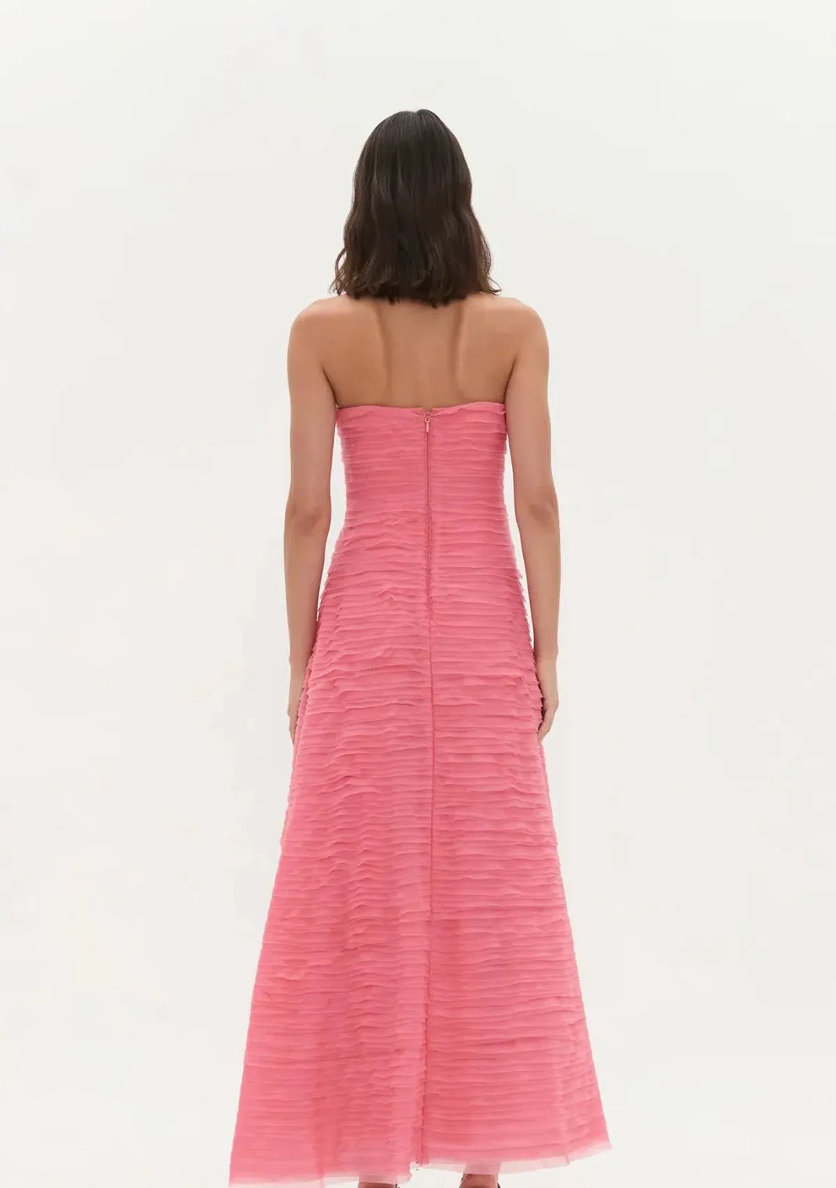 AJE Soundscape Maxi Dress in Guava Pink Size 10 - Image 4
