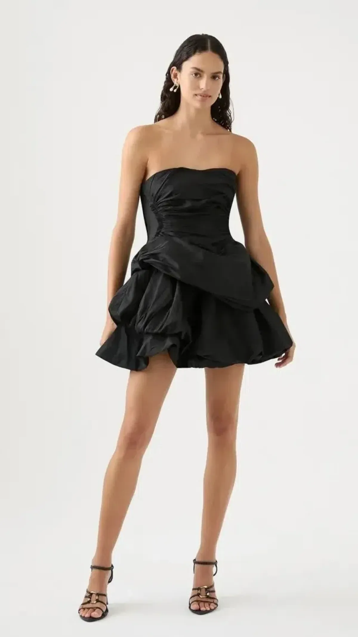 Aje Daybreak Strapless Mini Dress Black Size AU 16 - Image 1