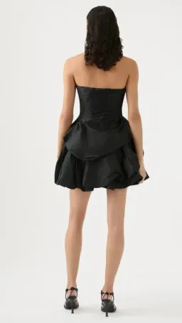 Aje Daybreak Strapless Mini Dress Black Size AU 16 for rent on The Volte - image 3