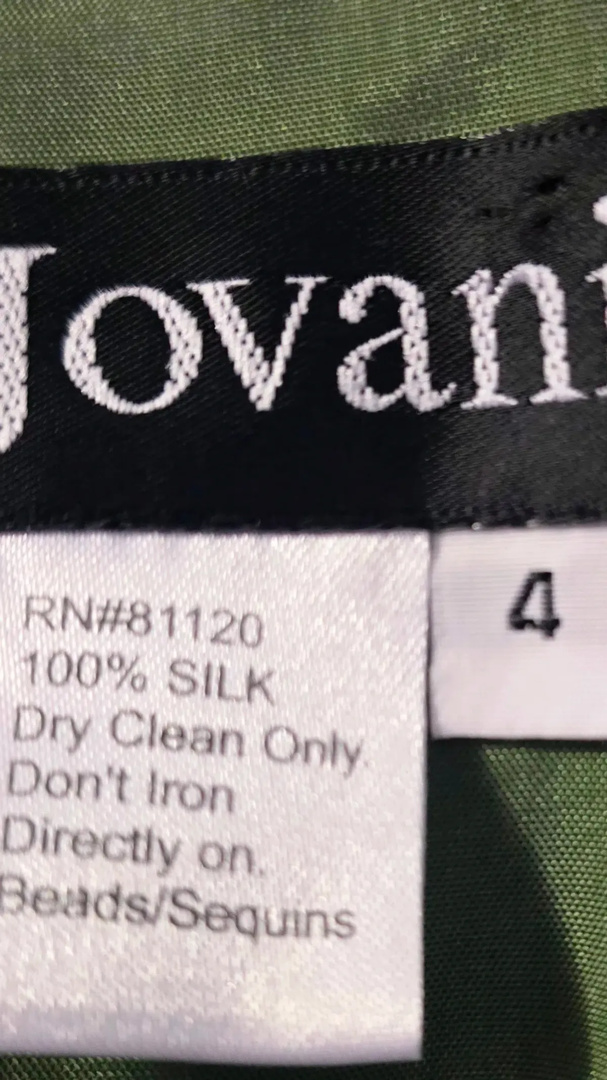 Jovani Strapless Silk Dress s.10 - Image 1