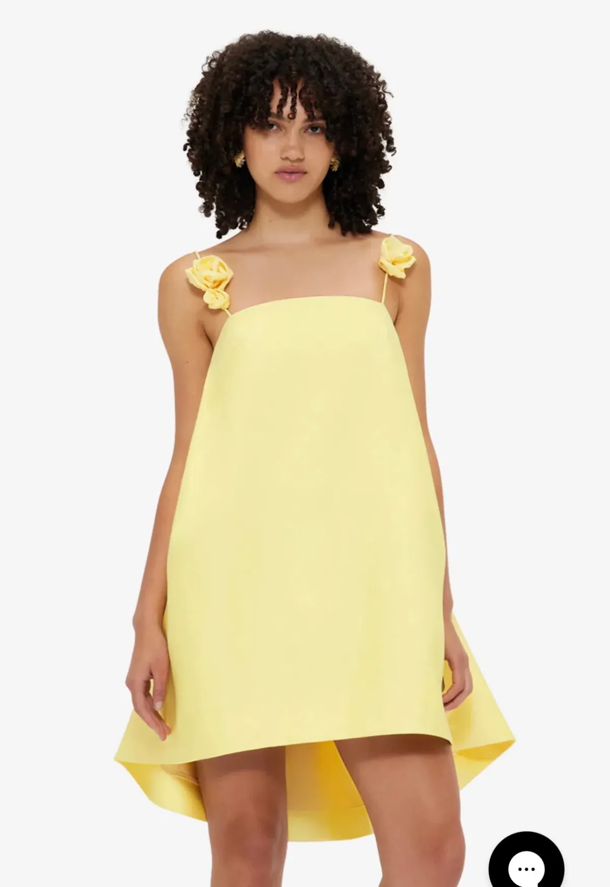 Leo Lin Fiona Rose Mini Dress Sorbet Yellow Size 14 - Image 5