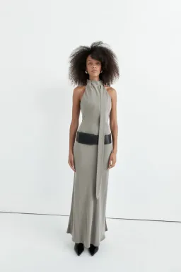 St. Agni Bias Scarf Dress - Slate for rent on The Volte - image 1