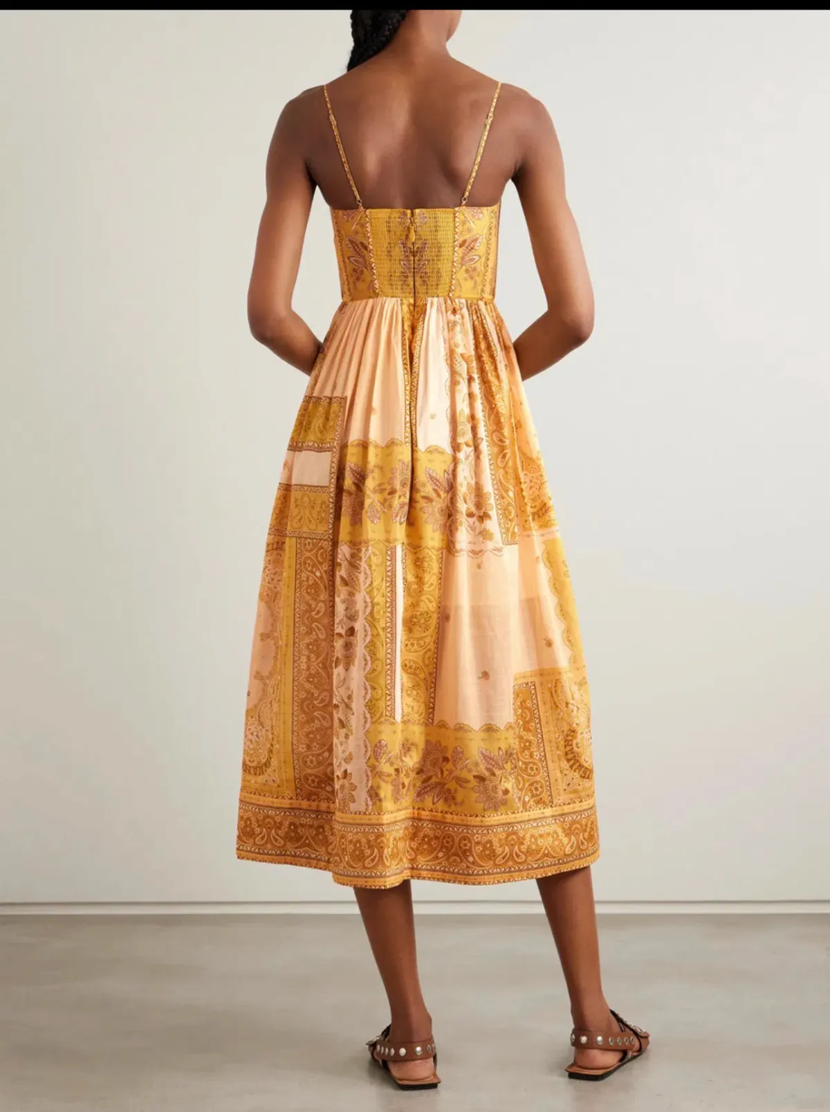 Zimmermann LUCKY CORSET MIDI DRESS Size 1/AU10 - Image 2