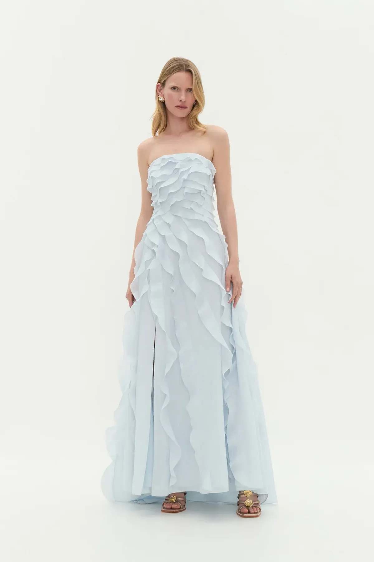 Aje Allairie Gown Size 14 Pastel Blue - Image 1