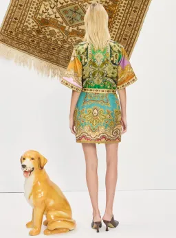 Alemais Clemenza Spliced Mini Dress size 14 for rent on The Volte - image 4