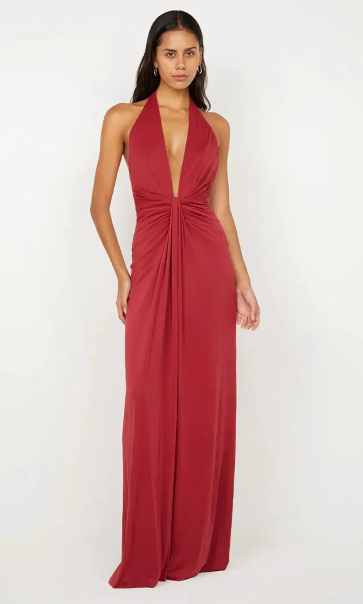 Bec & Bridge Susie Plunge Maxi Cherry Size S/AU 8 - Image 3