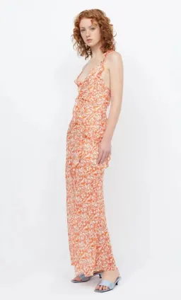 Bec & Bridge Firefly Frill Maxi Maxi orange floral size 8 for rent on The Volte - image 3