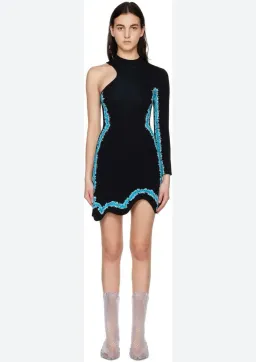 PH5 Manta Wavy One-Sleeve Mini Dress size M for rent on The Volte - image 5