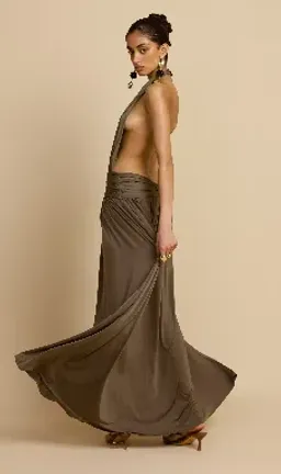 Arcina Ori Santina Dress Khaki - 10  for rent on The Volte - image 4