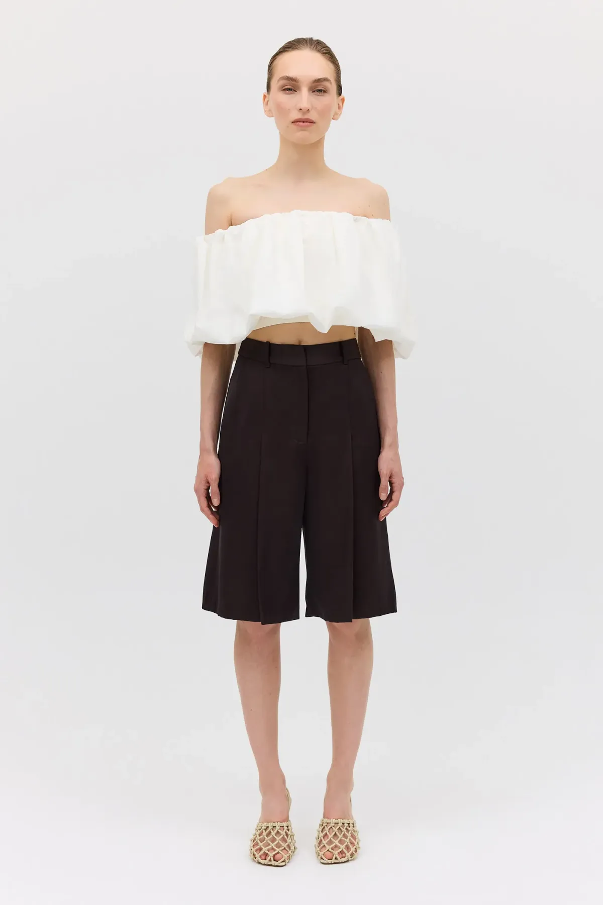 Bianca Spender Cotton Hazel Top White Size 6 - Image 2