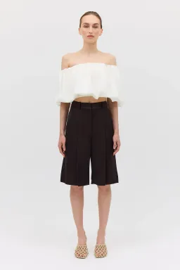 Bianca Spender Cotton Hazel Top White Size 6 for rent on The Volte - image 2